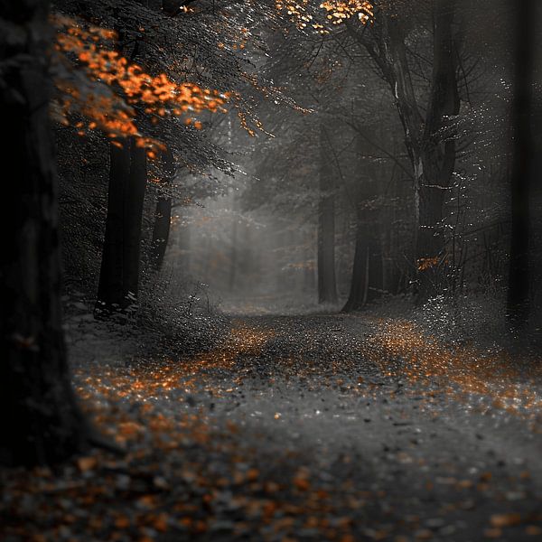 Enchanted hiking trails in the forest by Karina Brouwer