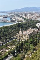 Views of the city of Malaga in summer