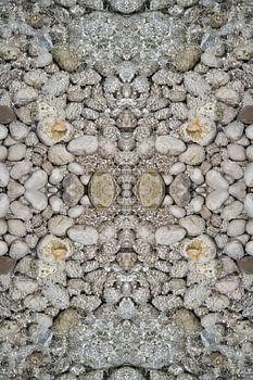 Eau de mer claire, pierres blanches et symétrie 2