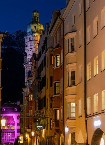 Innsbruck in het blauwe uur