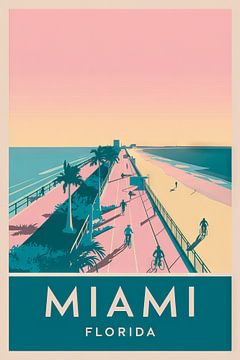 Miami, Florida by Poster Art Shop