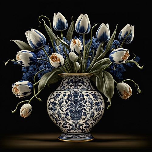 Vase avec tulipes