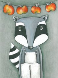 The little racoon by Sonja Mengkowski