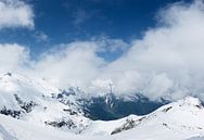 Verschneite Berglandschaft des Großglocknermassivs, Hohe Tauern, Österreich von Martin Stevens Miniaturansicht