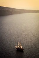 Bateau à Santorin