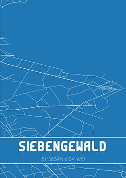 Blaupause | Karte | Siebengewald (Limburg) von Rezona