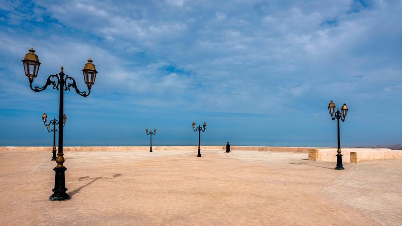 Nur auf der Semaphor-Plattform Oudayas in Rabat in Marokko von Rene Siebring