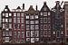 Grachtenhäuser in Amsterdam - Niederlande, Luxusvillen mit schönen Fassaden. Statement Haus von The Art Kroep