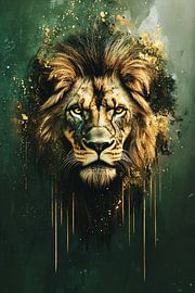 Intensiver Blick eines Löwen von Imperial Art House