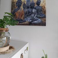 Klantfoto: All You Buddhas van Joachim G. Pinkawa, op canvas