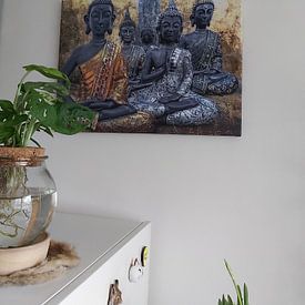 Customer photo: All You Buddhas by Joachim G. Pinkawa, on canvas