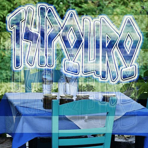 Tsipouro dreams: een canvasprint voor Griekse gastvrijheid