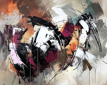 Abstracte Dynamiek van Abstract Schilderij