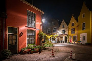 Deventer Walstraat in the evening by Edwin Mooijaart