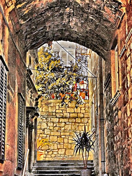 Croatia, Korcula #4 by zam art