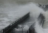 Storm Ellen rages over Westkapelle