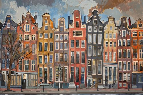 Amsterdam painting by Art Whims