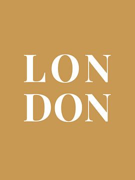 LONDON (in goud/wit) van MarcoZoutmanDesign