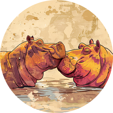 Hippo Hug van Blikvanger Schilderijen
