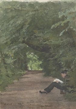 L'homme qui lit dans l'avenue de la forêt, Jan Veth