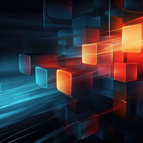 Cubes in modern style