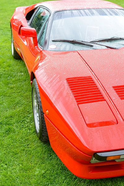 Ferrari 288 GTO raceauto uit de jaren 80 in Ferrari rood van Sjoerd van der Wal