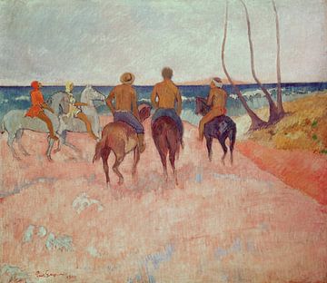 Ruiter op het strand (Hiva Hoa), Paul Gauguin