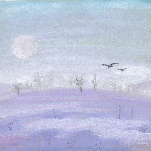 Birds above the field – Pieterpad