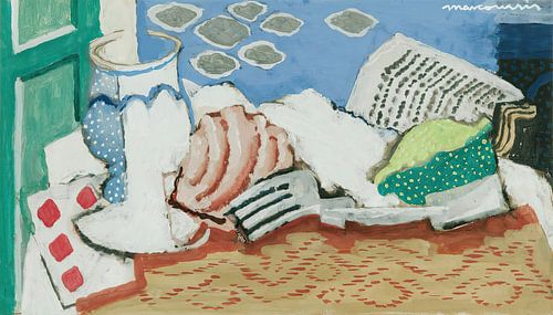 Louis Marcoussis - Still Life with Newspaper (c. 1925)