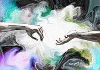 Reaching hands