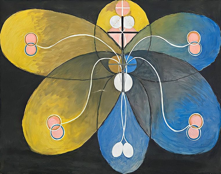 Hilma af Klint - Entwicklung Nr. 9 Gruppe VI von Vivanne