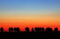 Zonsondergang Strijensas Zuid-Holland Nederland  van Watze D. de Haan thumbnail