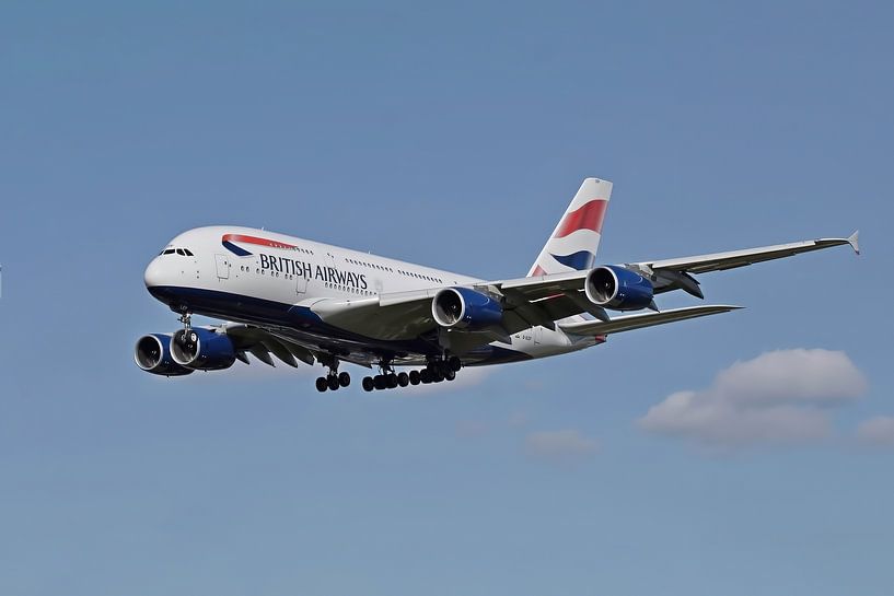 Airbus A380, British Airways by Gert Hilbink