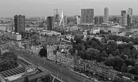 Black&white skyline of Rotterdam van Ilya Korzelius thumbnail
