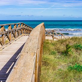 Plage de la baie d'Alcudia à Majorque sur Alex Winter