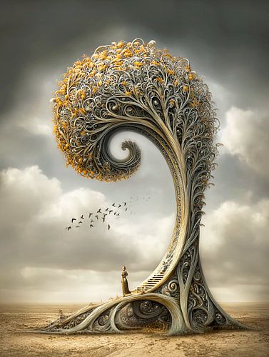 L'arbre corne sur Catherine Fortin
