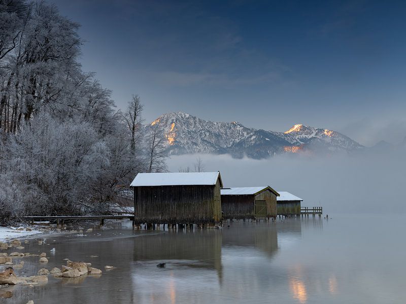 Ambiance hivernale au Kochelsee par Andreas Müller