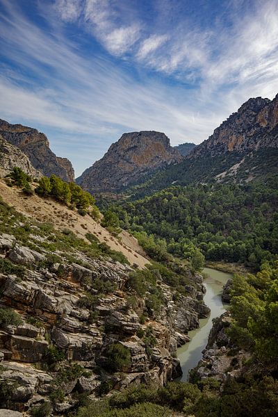 Wandelpad El Caminito del Rey, Spanje. van Hennnie Keeris