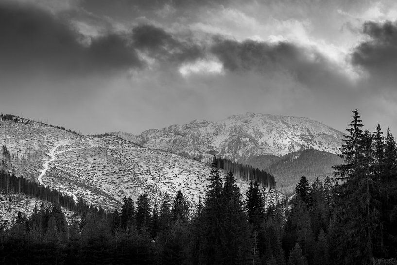Views of snow-capped Tatra mountains by Captured Created by Cathleen