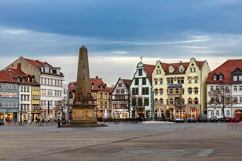 Het oude stadscentrum van Erfurt van Roland Brack