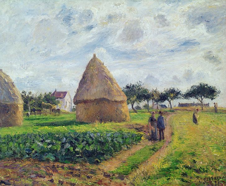 Camille Pissarro, les meules de foin par finemasterpiece