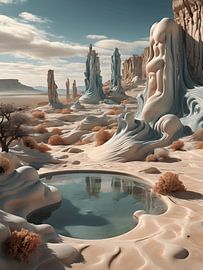 Surrealisme landschap van Jolique Arte