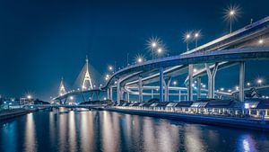 De Bhumibol brug in Bangkok sur Peter Korevaar