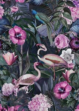 Flamingo Dschungel von Andrea Haase