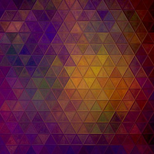 Mozaïek paars geel #mozaïek