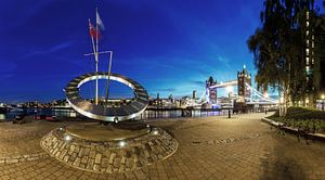 Tower Bridge et cadran solaire de Londres