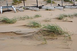 Catamarans klaar om te zeilen van Miranda Zwijgers