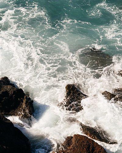 Woeste zee in Gran Canaria