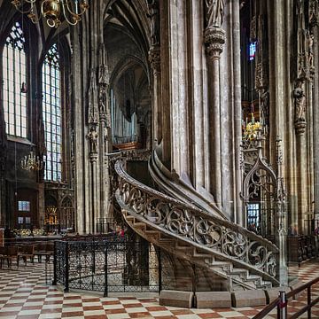 Pulpit St Stephen's Cathedral Vienna by Rob Boon
