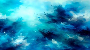 Flying through the storm, nature fantasy meditation